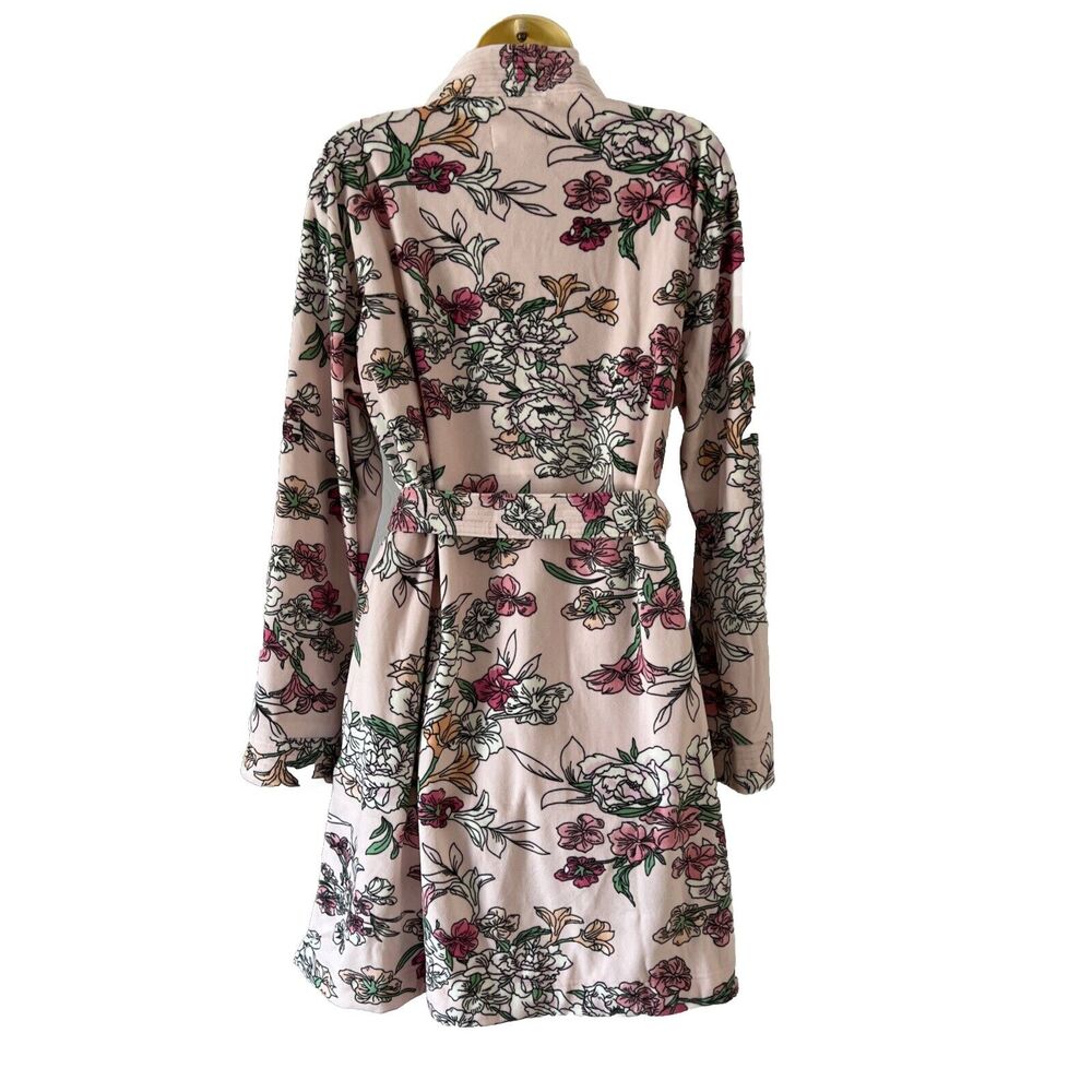 DAYDREAM By Berkshire Home Soft Pink Floral Robe Size S/M - Picture 3 of 9